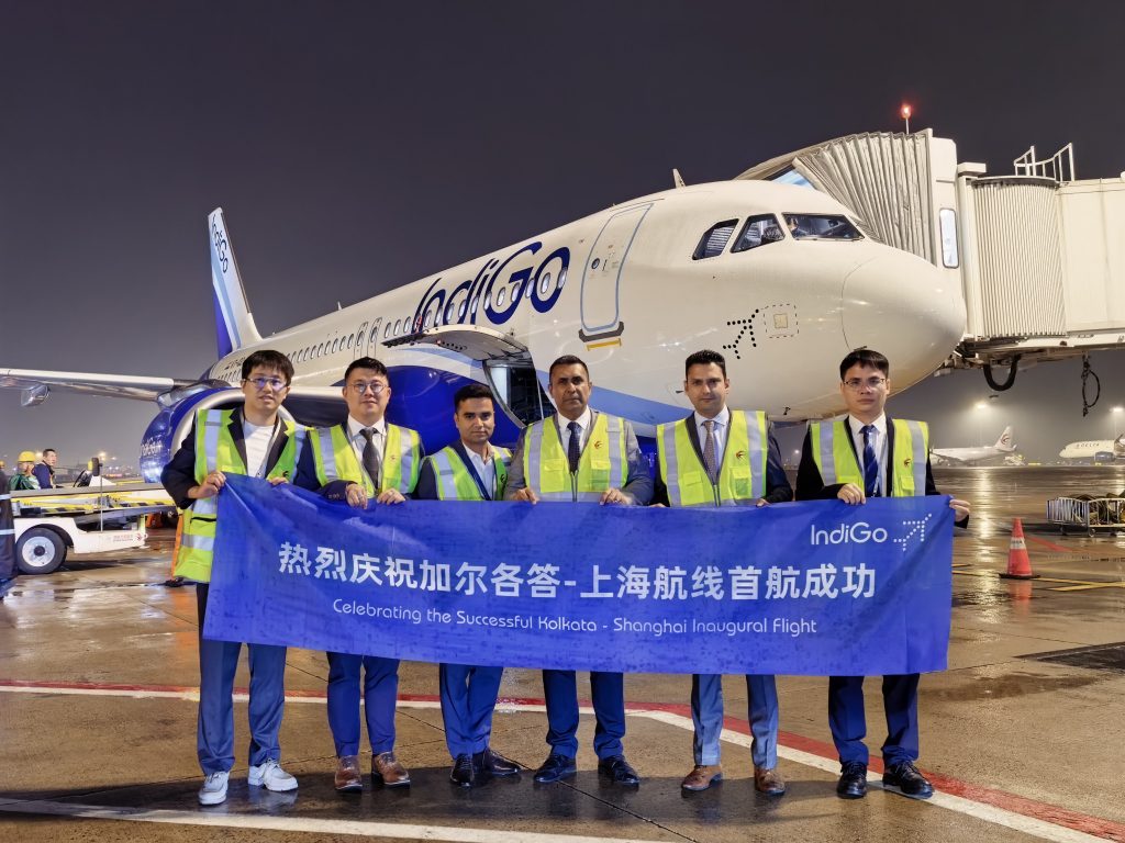 IndiGo Strengthens India-China Connectivity; Commences Daily, Direct Flights Between Kolkata and Shanghai